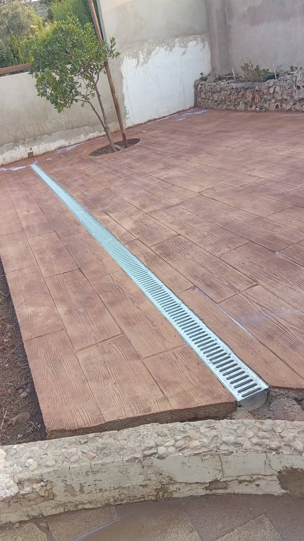 Trabajo de hormigón decorativo realizado por Hormiklass