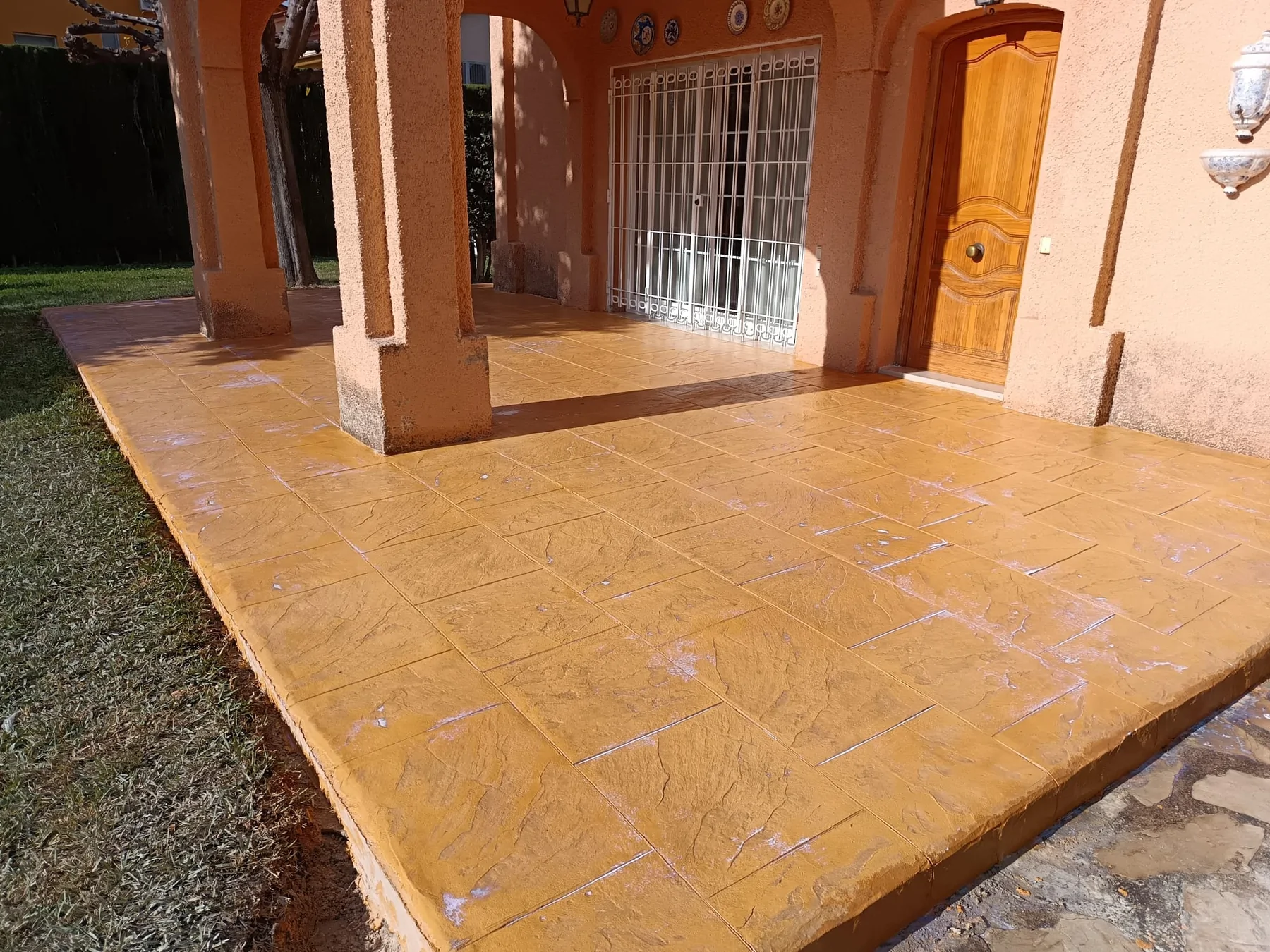 Trabajo de hormigón decorativo realizado por Hormiklass